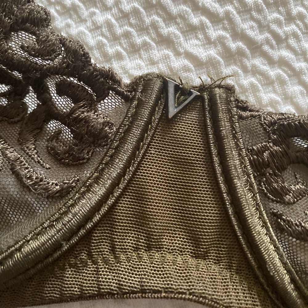 Vintage Dark olive green Victoria secrets bra